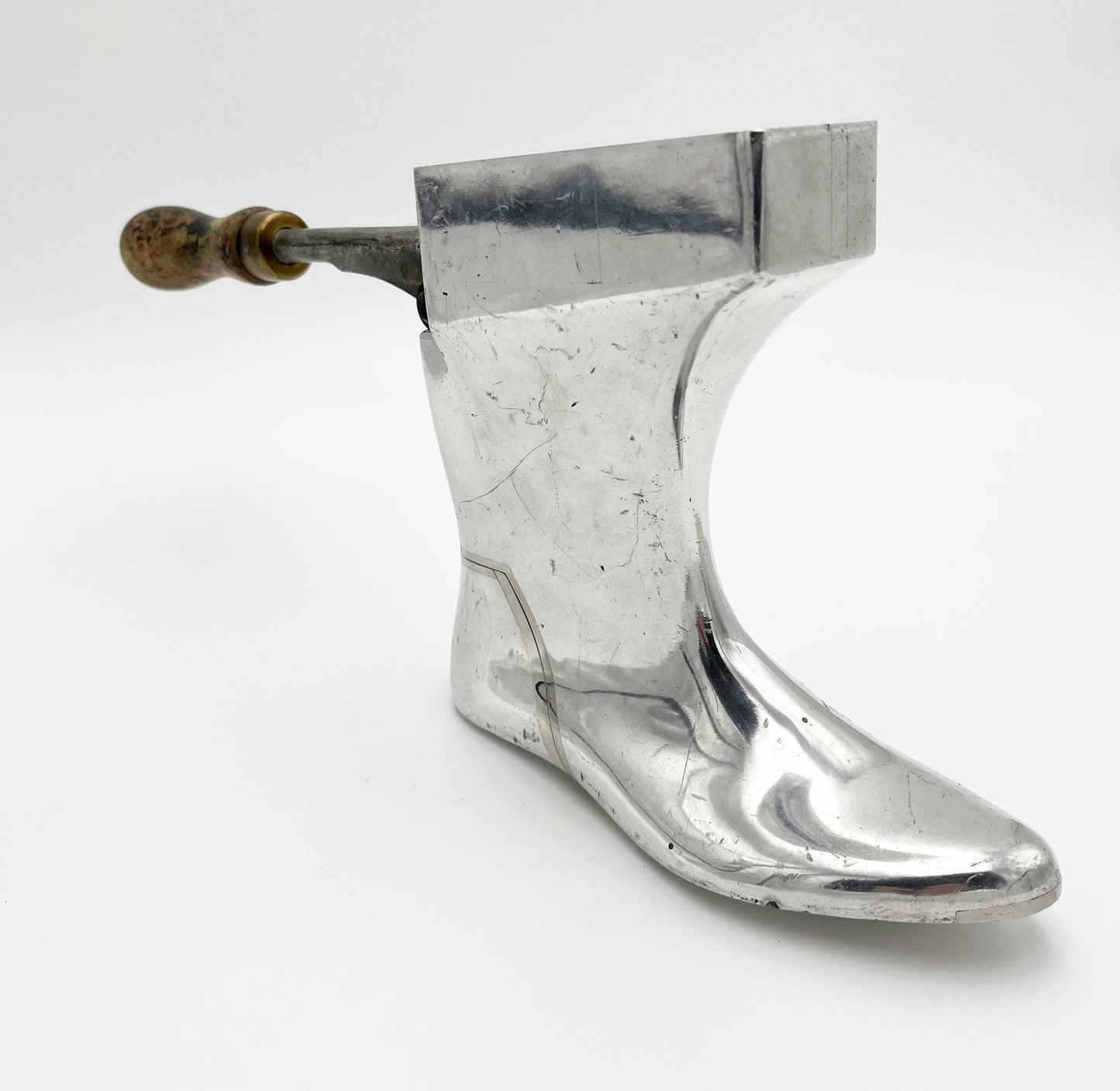 Vintage Aluminum Shoe Cast Form