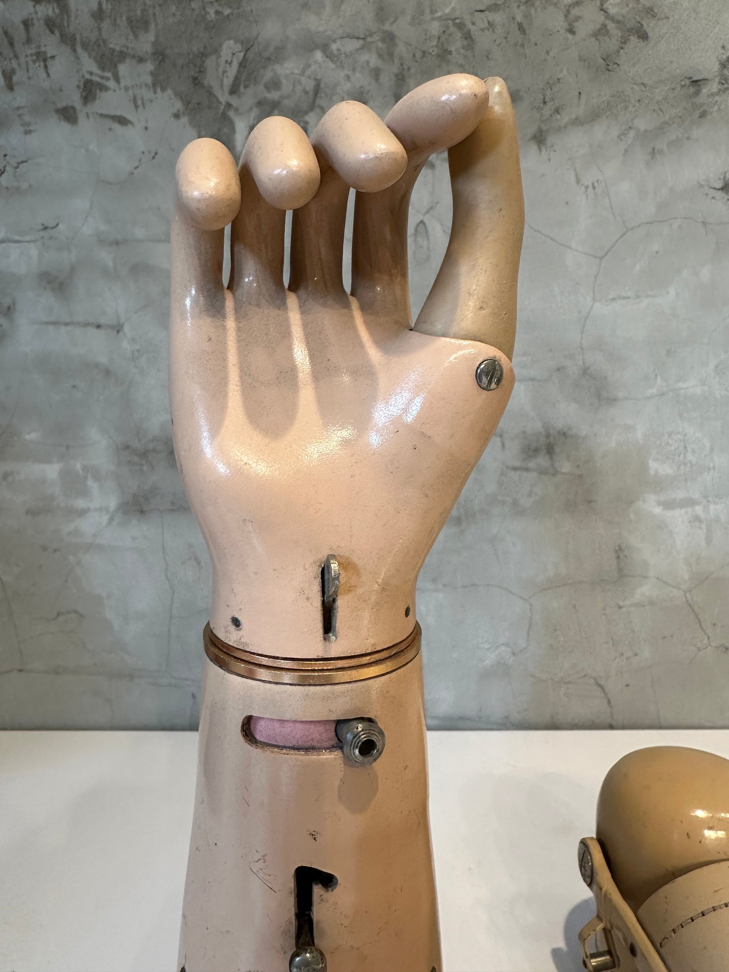 Vintage Articulated Prosthetic Pair of Hands