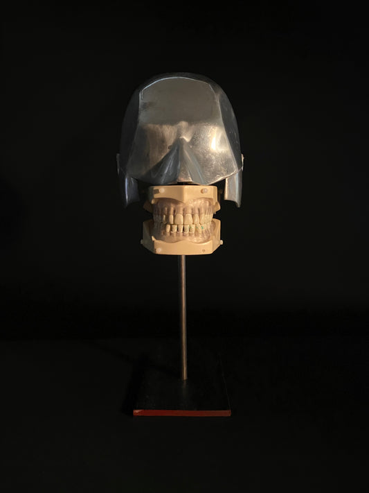 Vintage Aluminum Dental Phantom Head