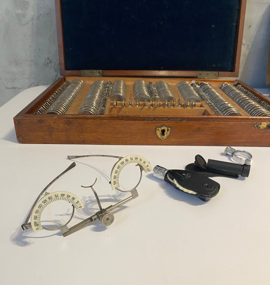 Antique Optical Optometrists Test Lens Set