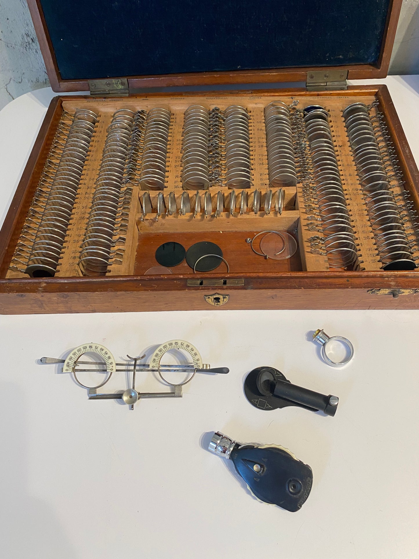 Antique Optical Optometrists Test Lens Set