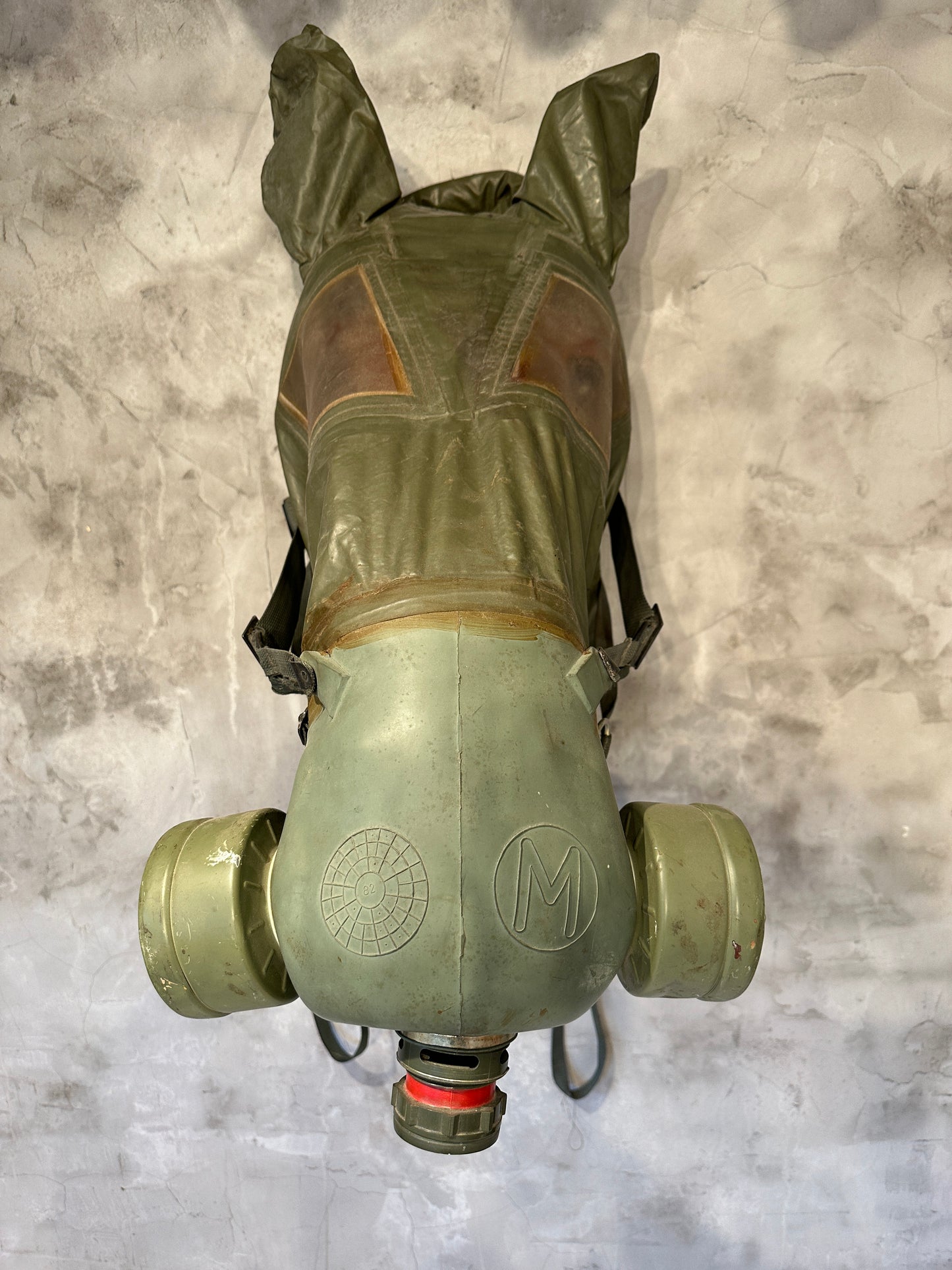 Vintage Military Horse Gas Mask