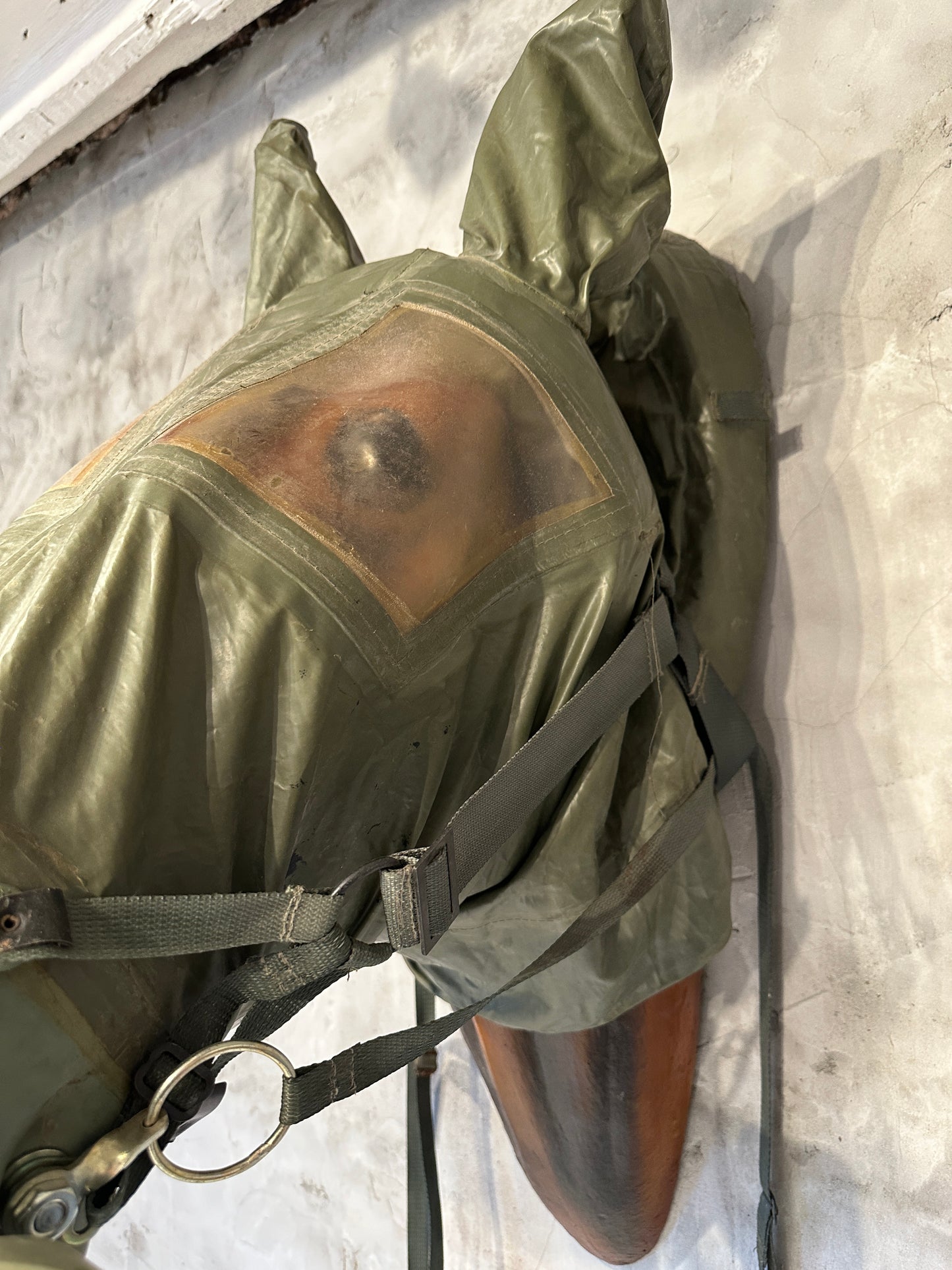 Vintage Military Horse Gas Mask