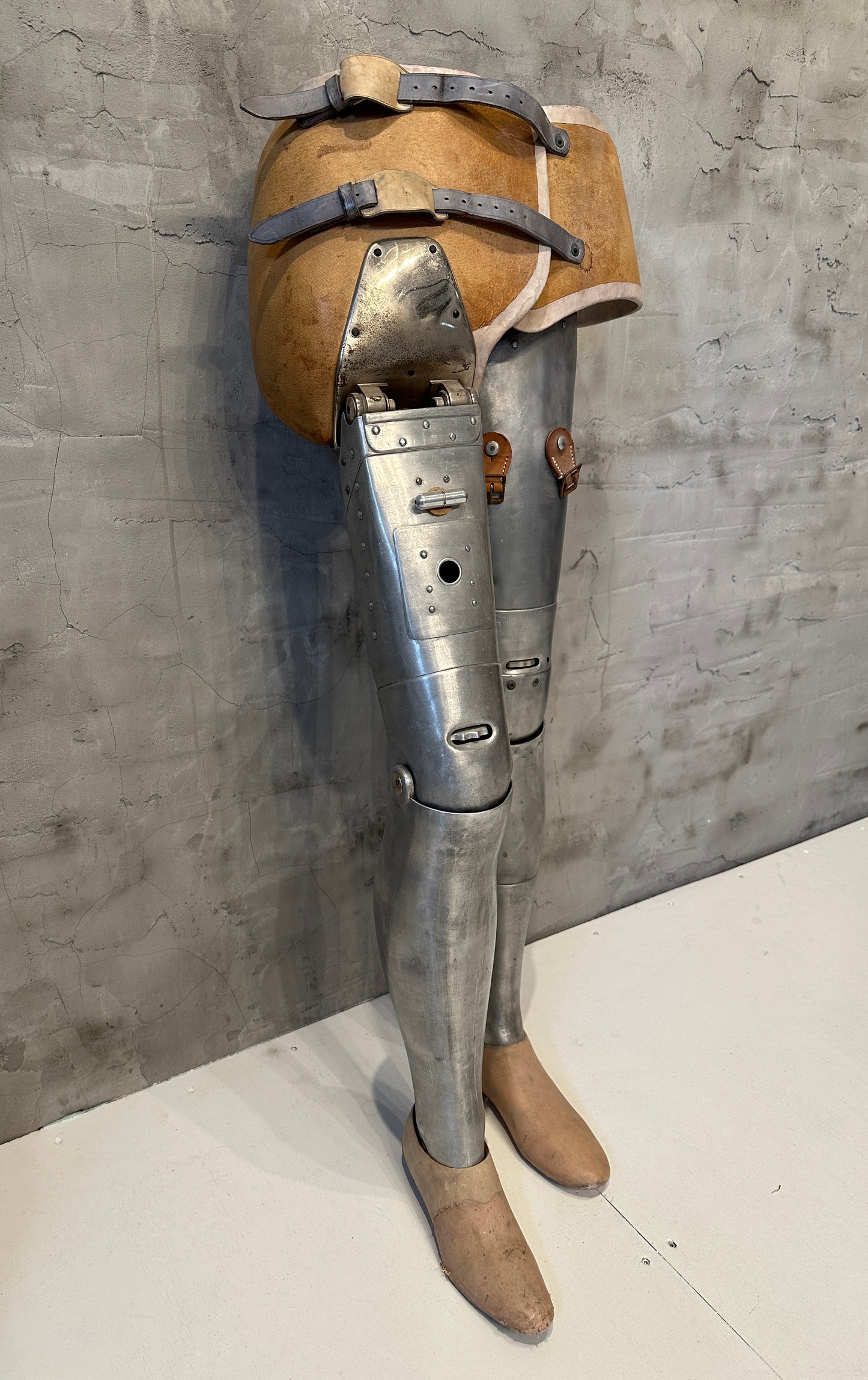 Rare Antique Prosthetic Limbs with Hip Articulation