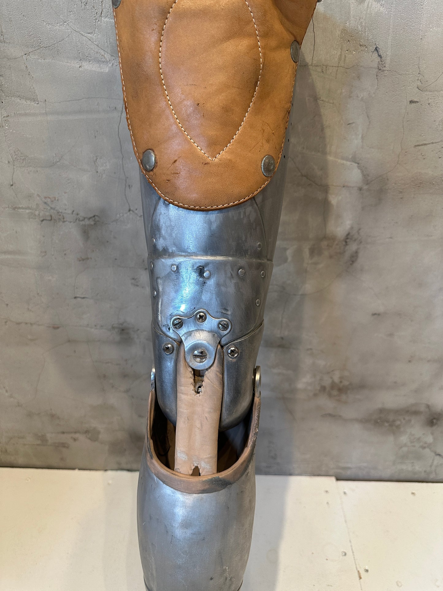 Rare Antique Prosthetic Limbs with Hip Articulation